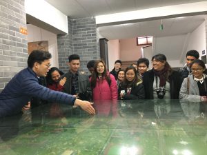 The Philippine Delegation being toured at the Xian Jiaotong University