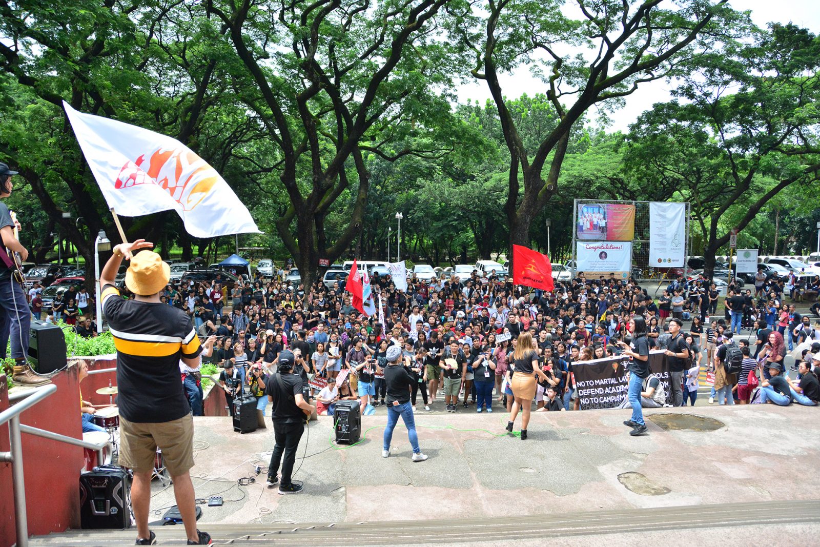 UP Diliman stages walkout - University of the Philippines Diliman