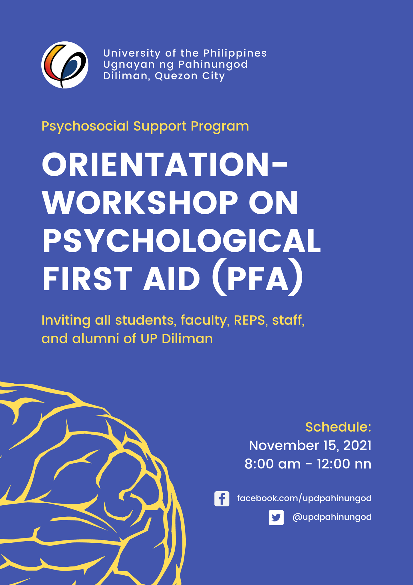 Orientation-Workshop on Psychological First Aid (PFA)