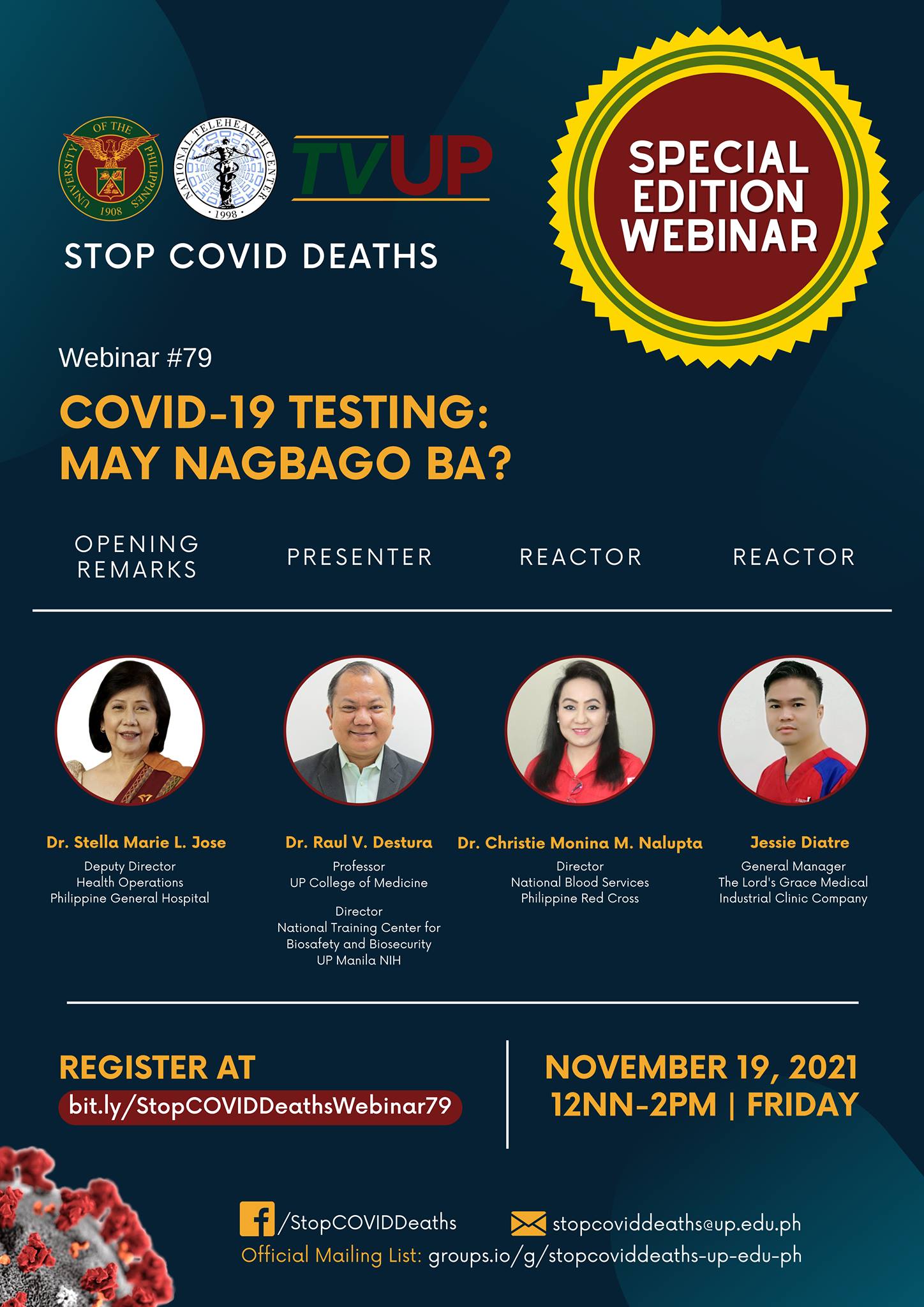 Stop COVID Deaths: COVID-19 Testing: May Nagbago Ba?