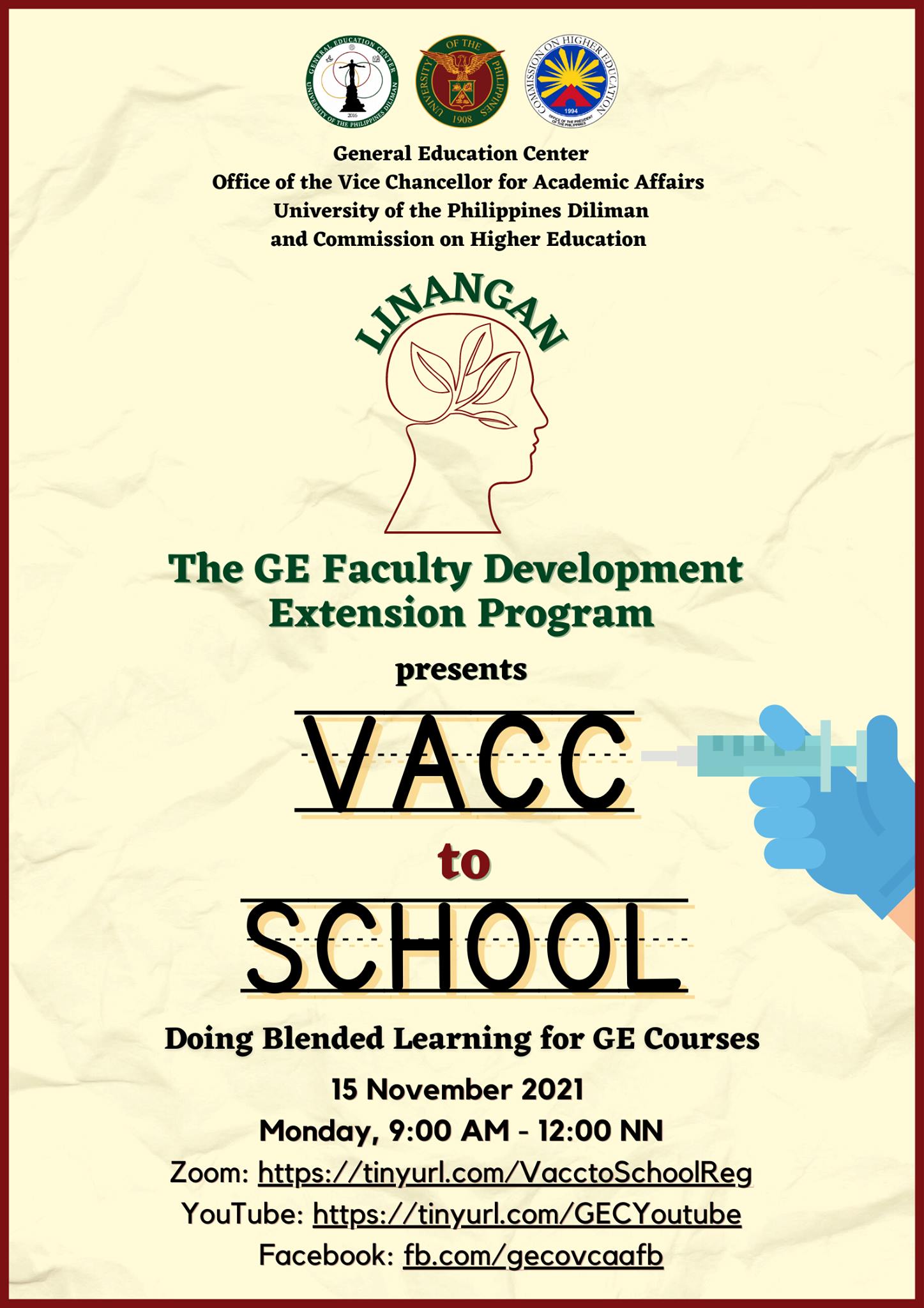 Vacc to School: Doing Blended Learning for GE Courses