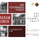 PhD Performance Studies Program Launch