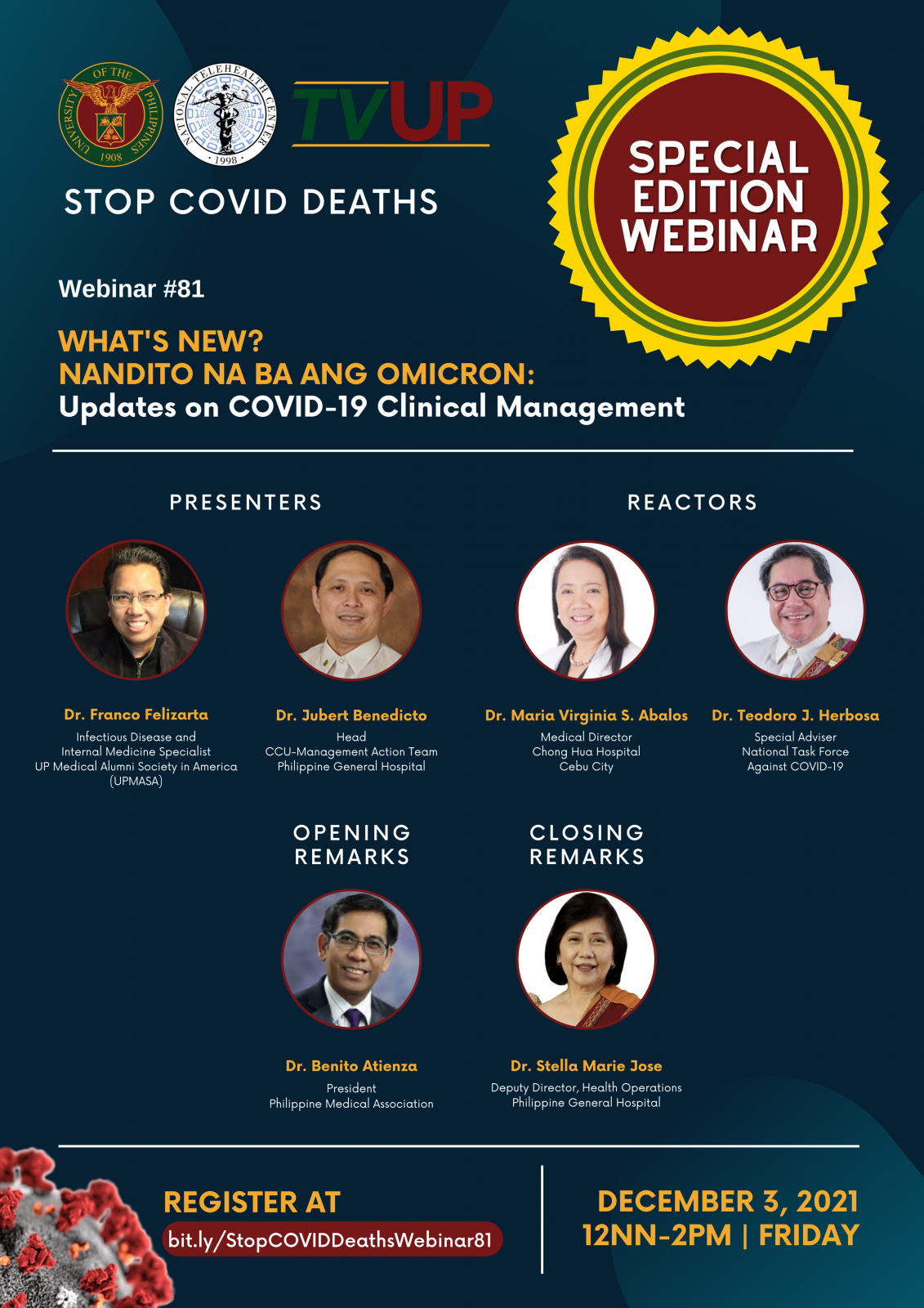 Stop COVID Deaths: What's New? Nandito na ba ang Omicron: Updates on