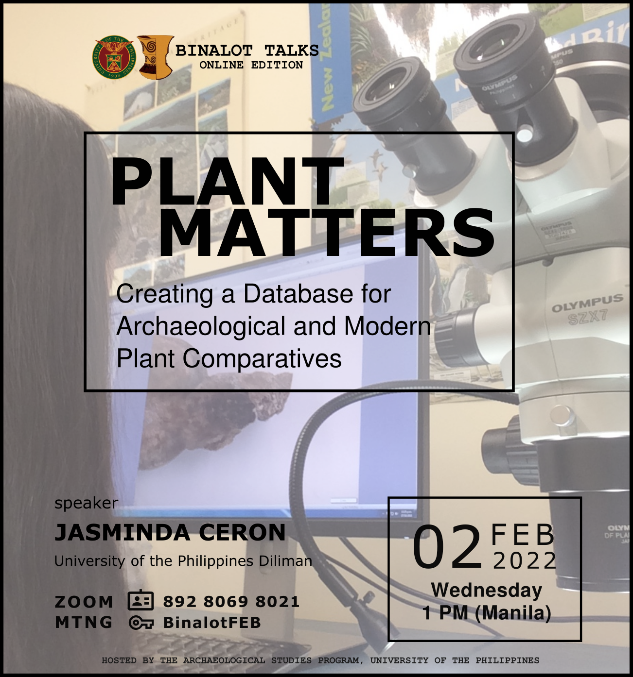 Binalot Talks: Plant Matters: Creating a Database for Archaeological and Modern Plant Comparatives