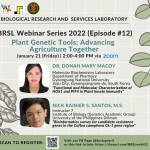 BRSL Webinar Series: Plant Genetic Tools: Advancing Agriculture Together