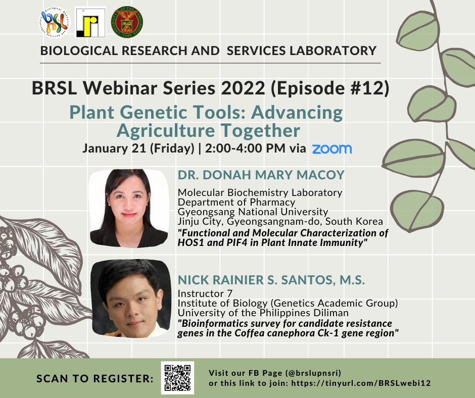 BRSL Webinar Series: Plant Genetic Tools: Advancing Agriculture Together