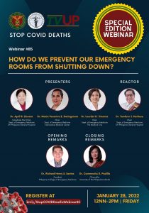 Stop COVID Deaths: How Do We Prevent Our Emergency Rooms from Shutting Down?