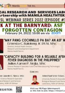 BRSL Webinar Series: Back at the Barnyard: ASF, the Forgotten Contagion