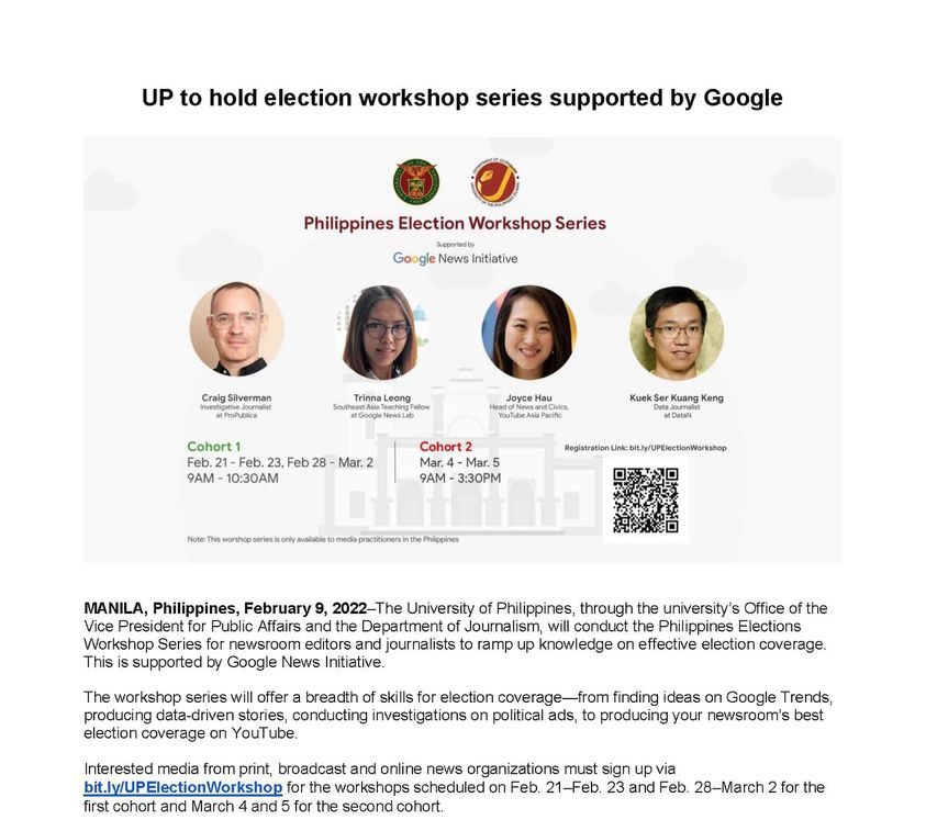 Philippines Elections Workshop Series