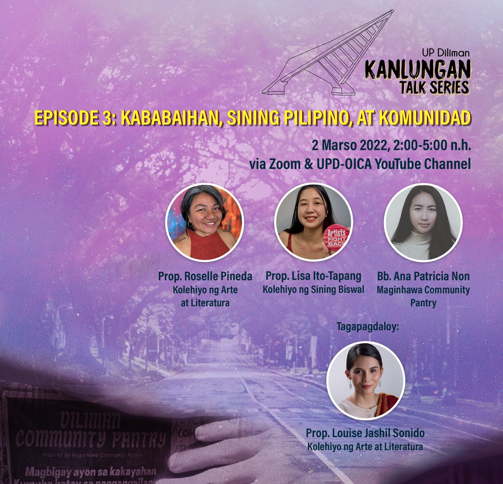 UPD Kanlungan Talk Series: Kababaihan, Sining Pilipino, at Komunidad