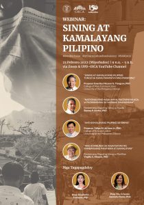 UPD ACF 2022 Webinar: Sining at Kamalayang Pilipino