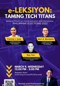 PCS Forum: e-LEKSIYON: Taming Tech Titans