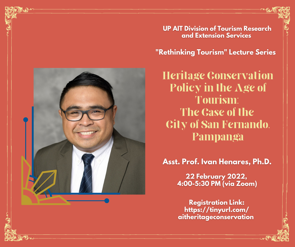 Heritage Conservation Policy in the Age of Tourism: The Case of the City of San Fernando, Pampanga