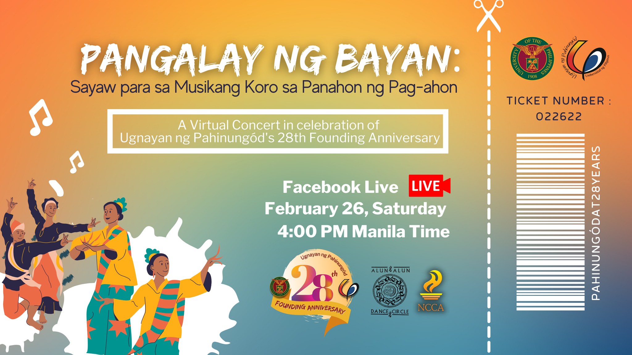 UPD Ugnayan ng Pahinungod 28th Anniversary Virtual Concert