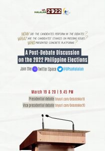 A Post-Debate Discussion on the 2022 Philippine Elections