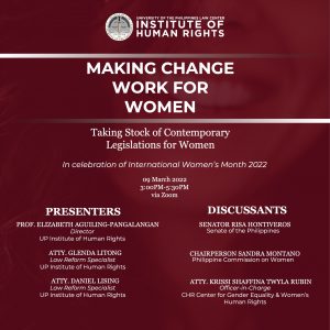 Making Change Work for Women: Taking Stock of Contemporary Legislations for Women