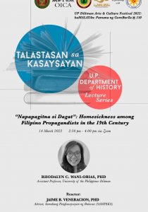 Napapagitna si Dagat’: Homesickness among Filipino Propagandists in the 19th Century