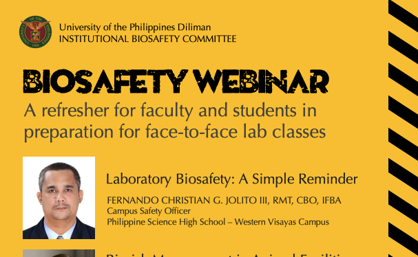 Biosafety Webinar: A Refresher for Faculty and Students in Preparation for Face-to-face Laboratory Classes