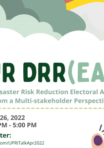 Our DRR(ea)M: The Disaster Risk Reduction Electoral Agenda from a Multi-stakeholder Perspective