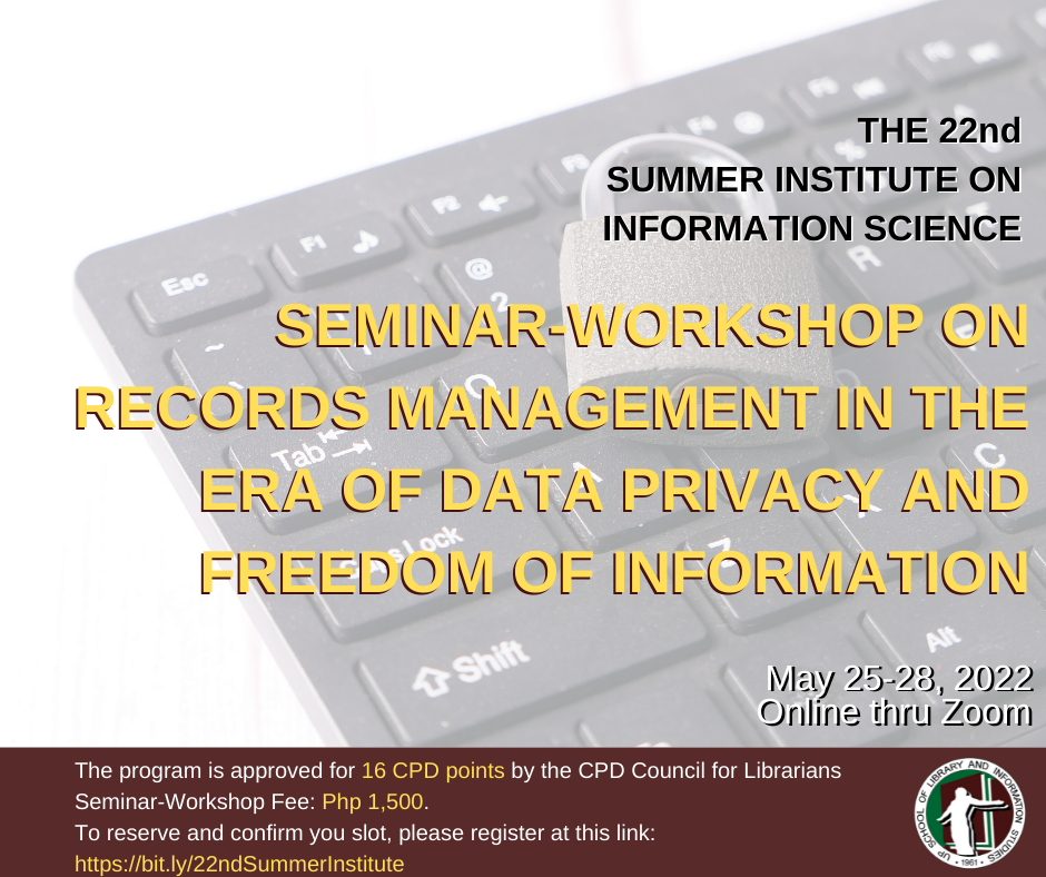 Seminar-Workshop on Records Management in the Era of Data Privacy and Freedom of Information