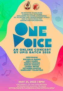 One Voice: An Online Concert by the UPIS Batch 2025