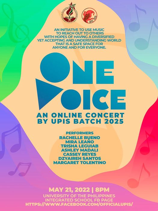 One Voice An Online Concert by the UPIS Batch 2025 University of the