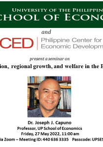 Urbanization, Regional Growth, and Welfare in the Philippines