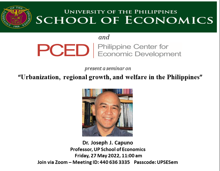 Urbanization, Regional Growth, and Welfare in the Philippines