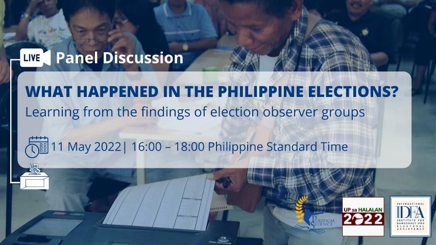 What Happened in the Philippine Elections? Learnings from the Findings of Election Observer Groups