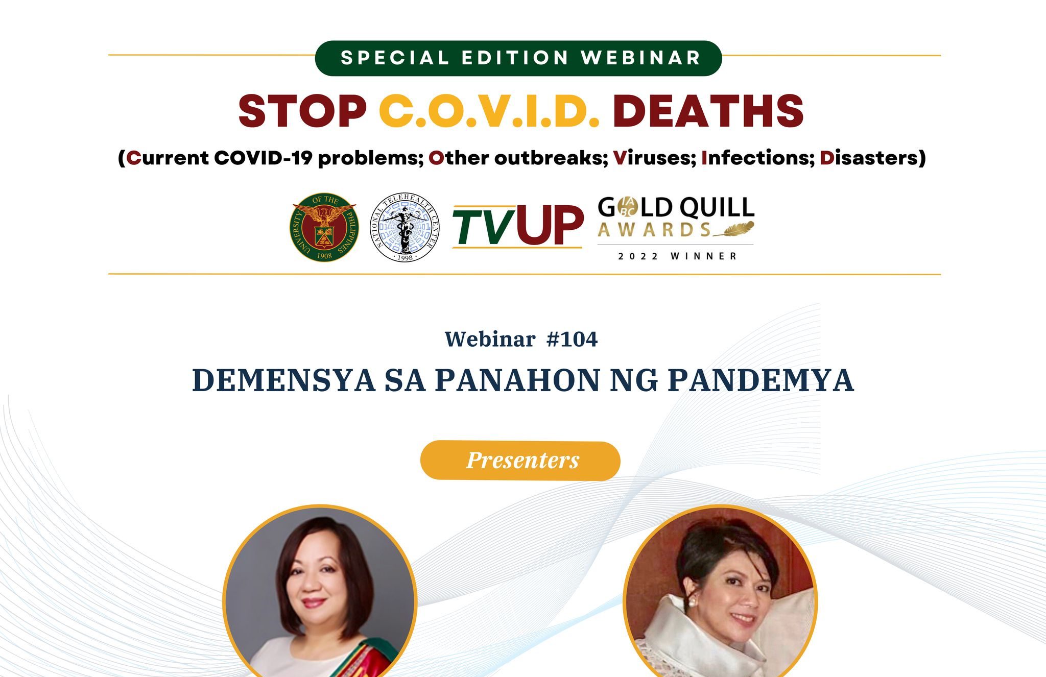 Stop COVID Deaths: Demensya sa Panahon ng Pandemya