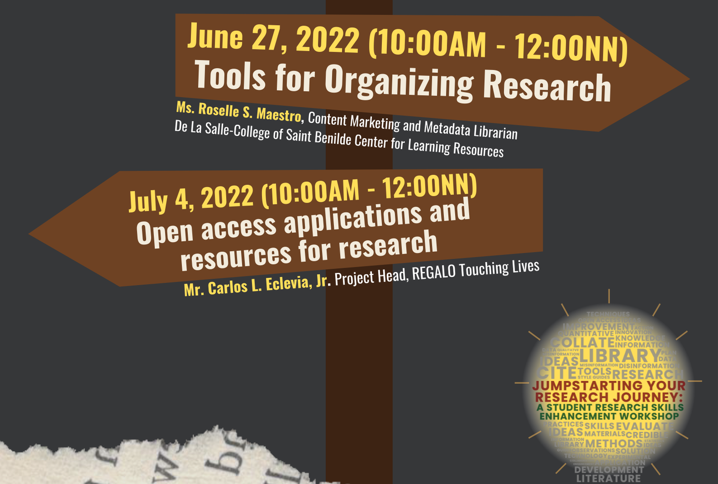 Student Research Skills Enhancement Workshop 4: Open Access Applications and Resources for Research