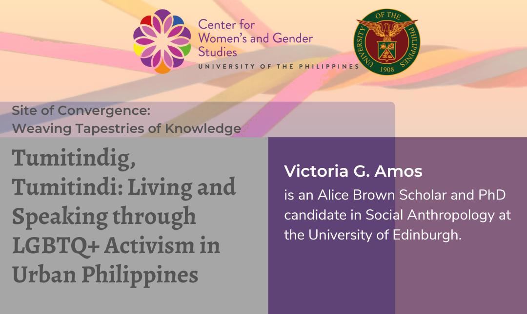 Tumitindig, Tumitindi: Living and Speaking through LGBTQ+ Activism in Urban Philippines