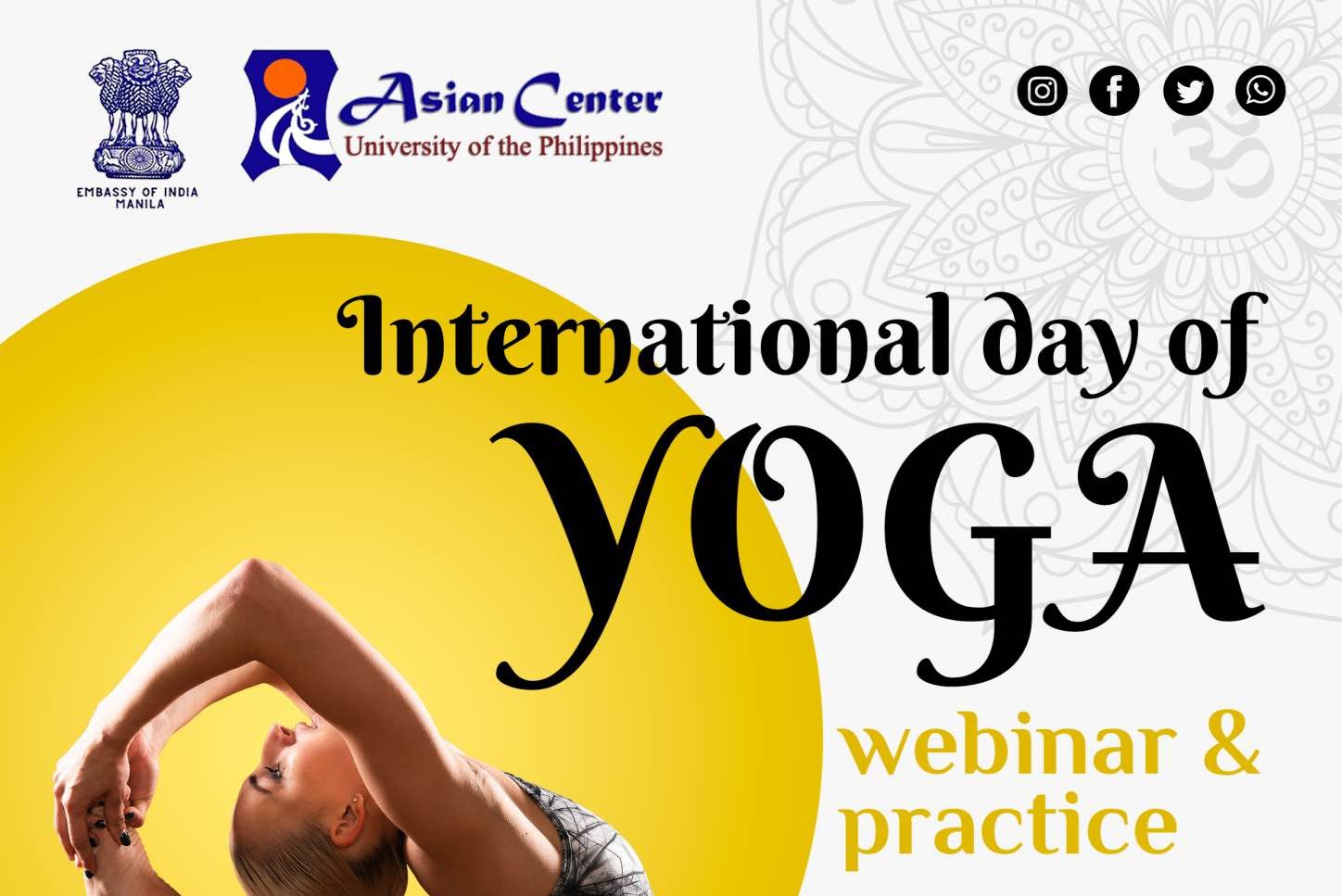 International Day of Yoga 2022: Webinar and Practice