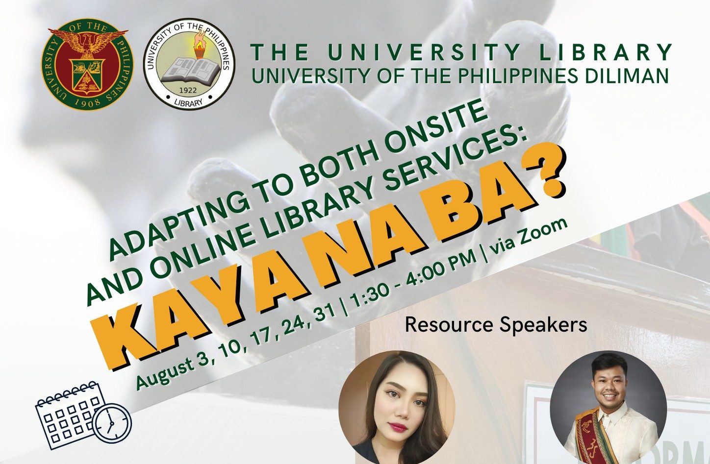 Adapting to Both Onsite and Online Library Services: Kaya na ba?