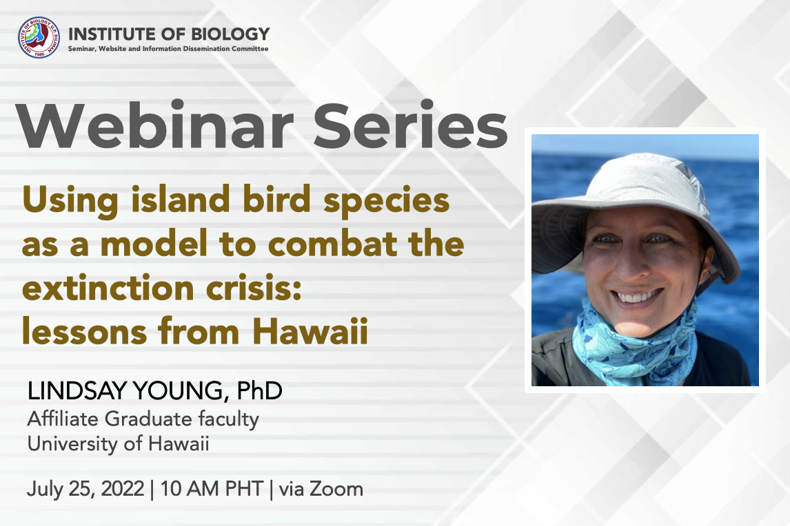 IB Webinar Series: Using island bird species as a model to combat the extinction crisis: lessons from Hawaii