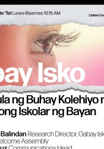 Gabay Isko: Ang Simula ng Buhay Kolehiyo ng mga Bagong Iskolar ng Bayan