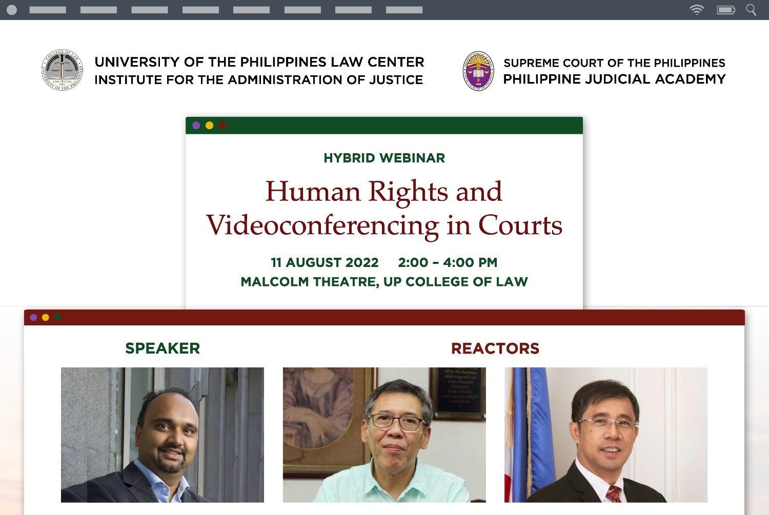 Human Rights and Videoconferencing in Courts