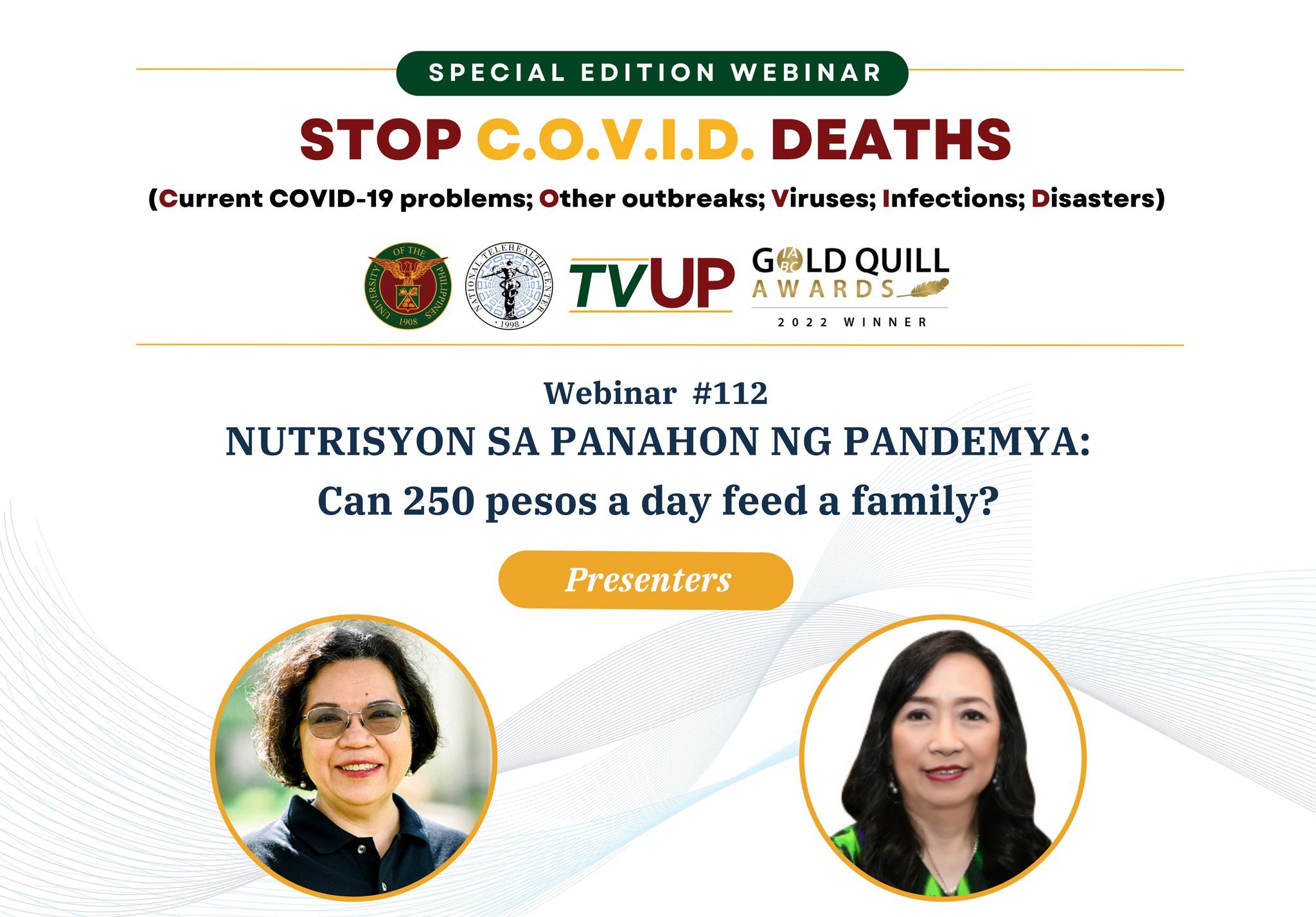 Stop COVID Deaths: Nutrisyon sa Panahon ng Pandemya: Can 250 Pesos a Day Feed a Family?