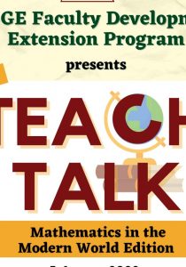 Teach Talk: Mathematics in the Modern World Edition