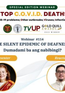 Stop COVID Deaths: The Silent Epidemic of Deafness: Dumadami ba ang Nabibingi?