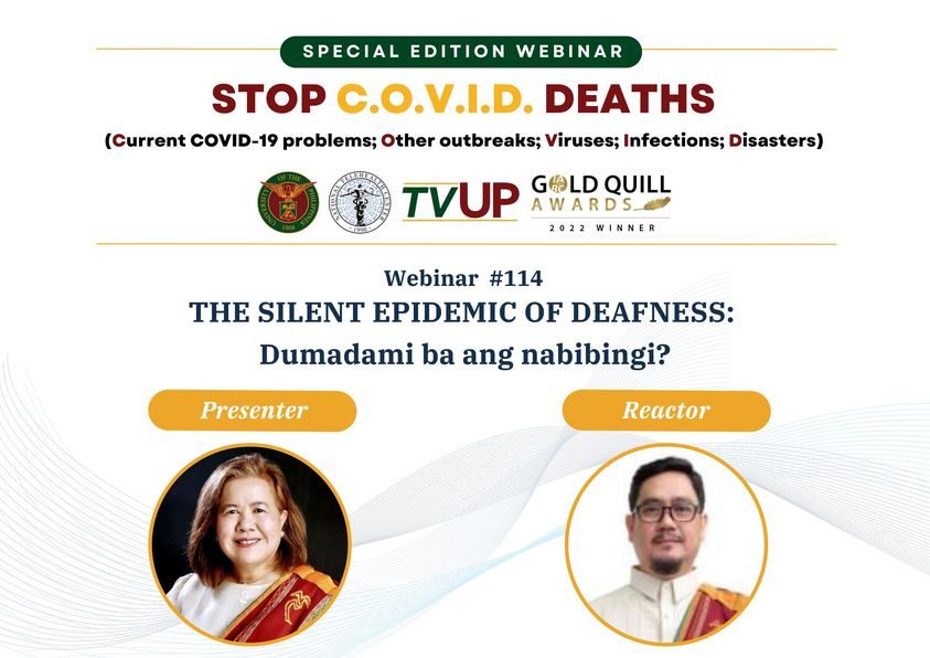 Stop COVID Deaths: The Silent Epidemic of Deafness: Dumadami ba ang Nabibingi?