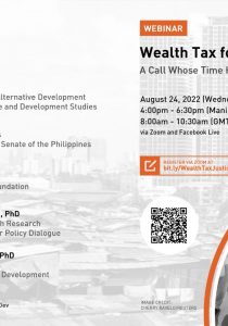 Wealth Tax for Tax Justice: A Call Whose Time Has Come