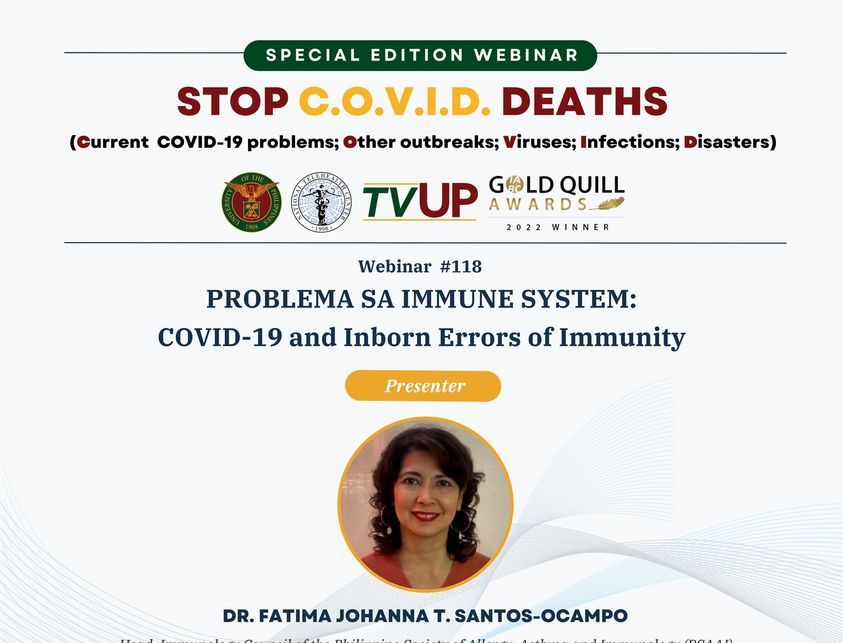 Stop COVID Deaths: Problema sa Immune System: COVID-19 and Inborn Errors of Immunity