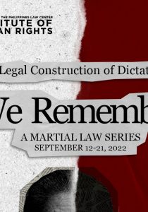 The Legal Construction of Dictatorship: We Remember