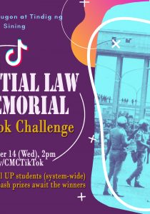 Tugon at Tindig: Martial Law Memorial TikTok Challenge