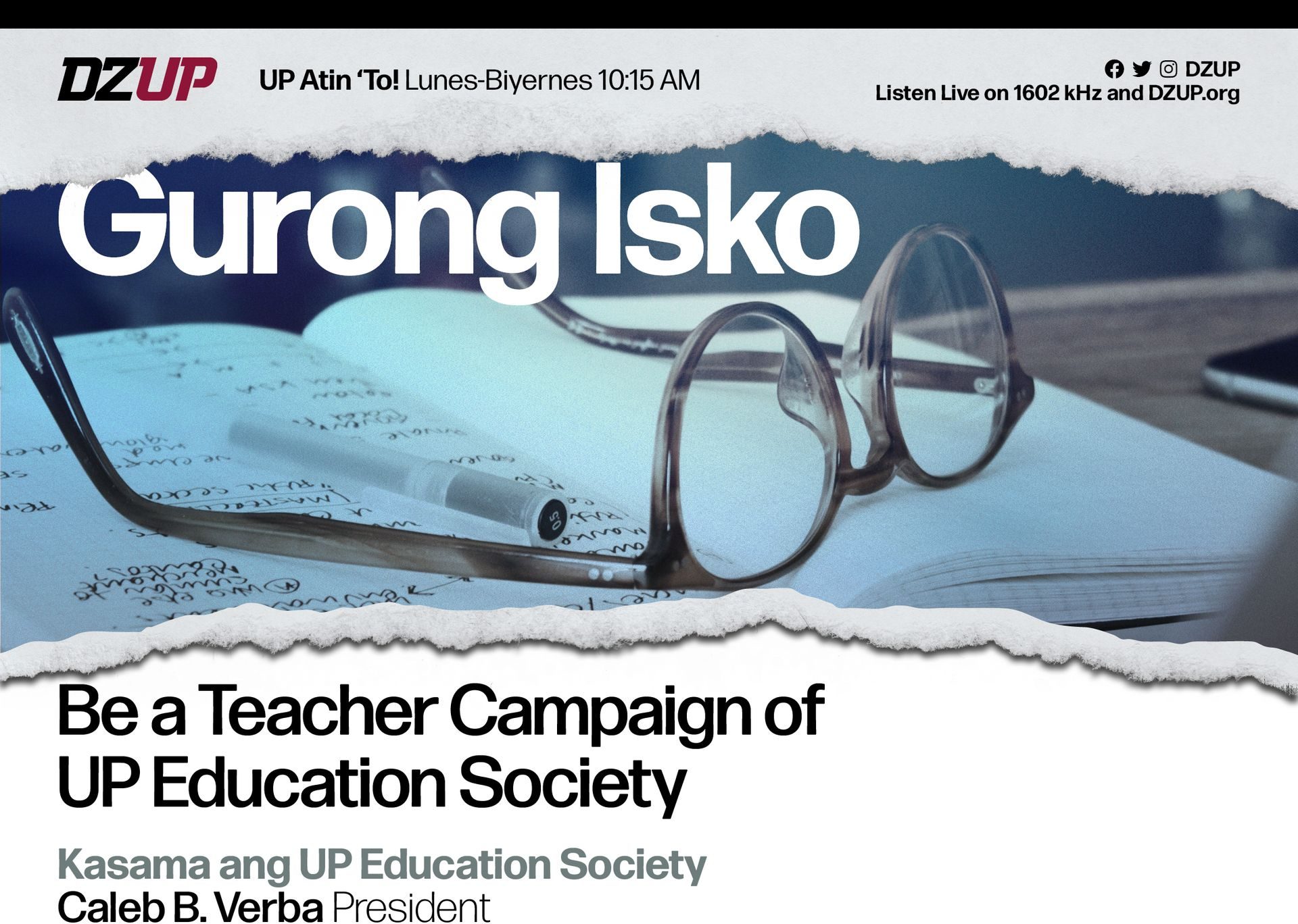 UP Atin ‘To: Be a Teacher Campaign of UP Education Society