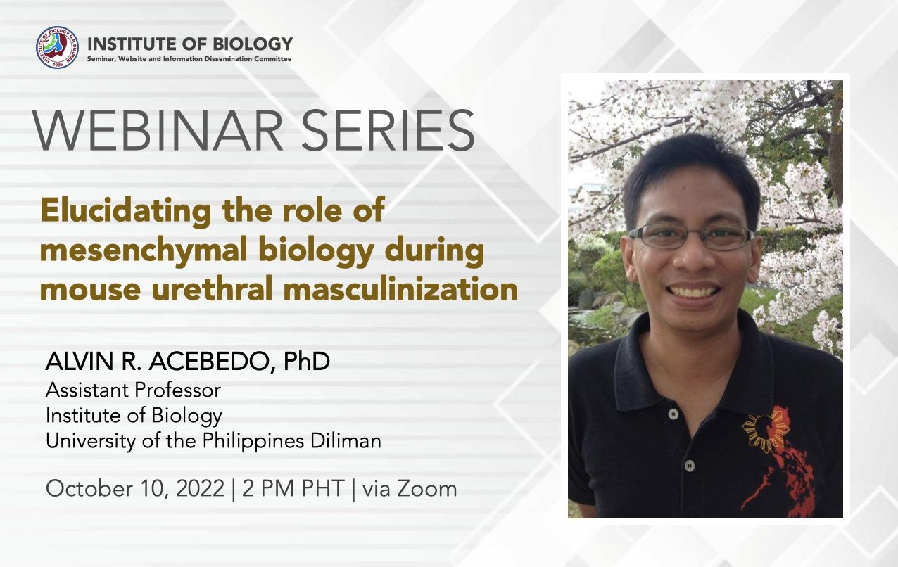 IB Webinar Series: Elucidating the Role of Mesenchymal Biology During Mouse Urethral Masculinization