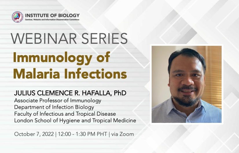 IB Webinar Series: Immunology of Malaria Infections