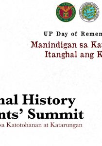 National History Students’ Summit 2022: Kabataan para sa Katotohanan at Katarungan