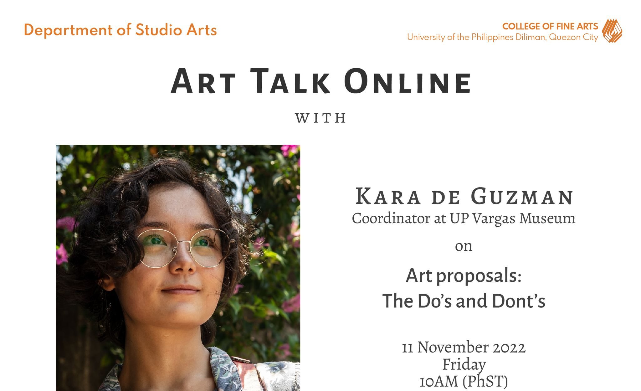 Art Talk Online with Kara de Guzman